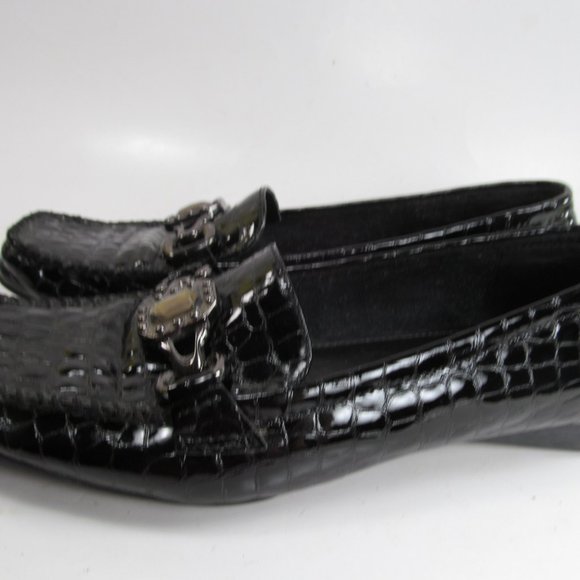 Bella Vita Croc Embossed Driving Loafers Womens 7. - Picture 6 of 8